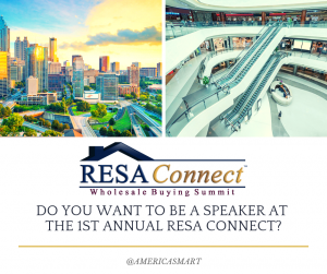 Do you want to be a speaker at the 1st annual RESA Connect?