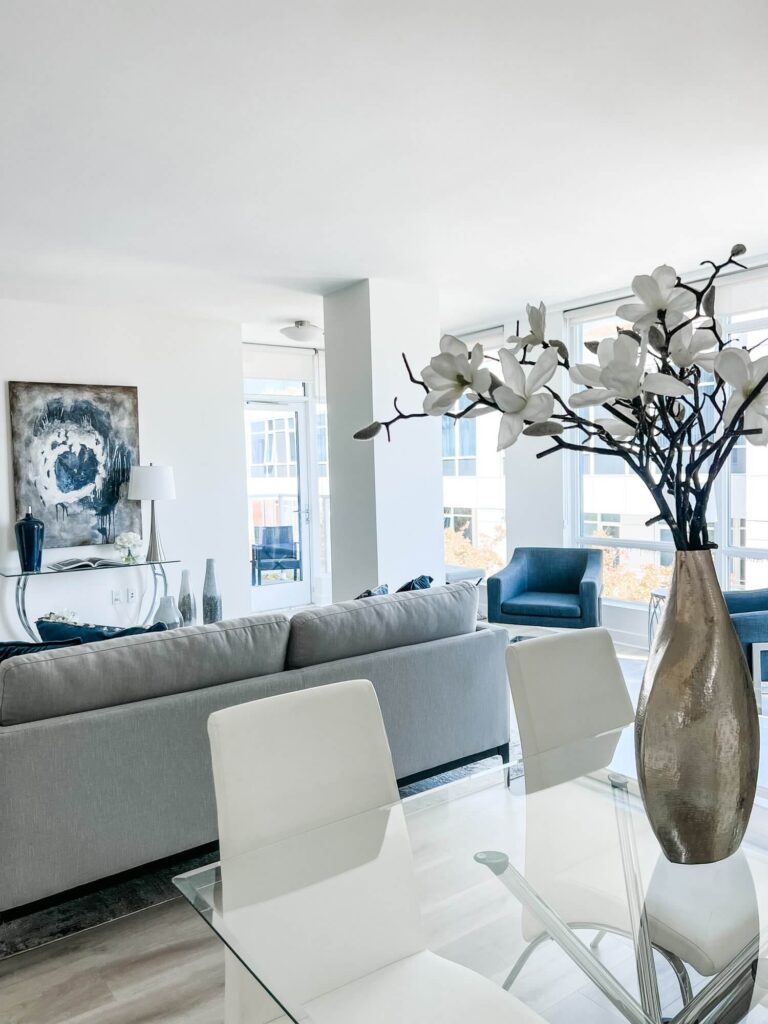 Living room staged by Charisse Lain